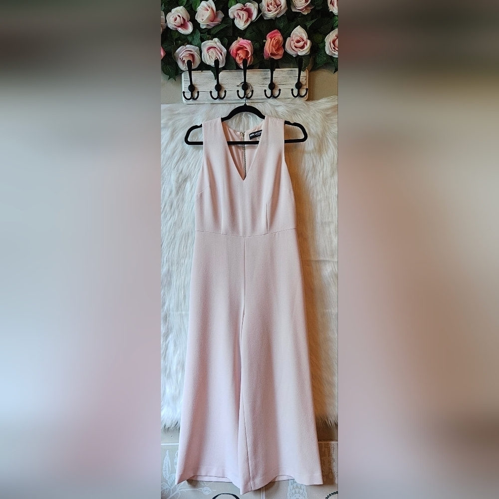 Karl Lagerfeld Paris *Rare* Pastel Pink Sleeveless Jumpsuit